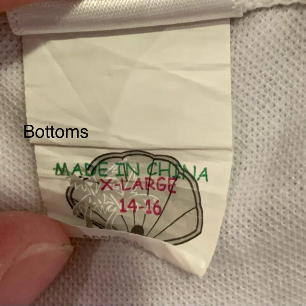 Island Pearls SwimSuit. Top Medium Bottoms XL - Picture 3 of 3